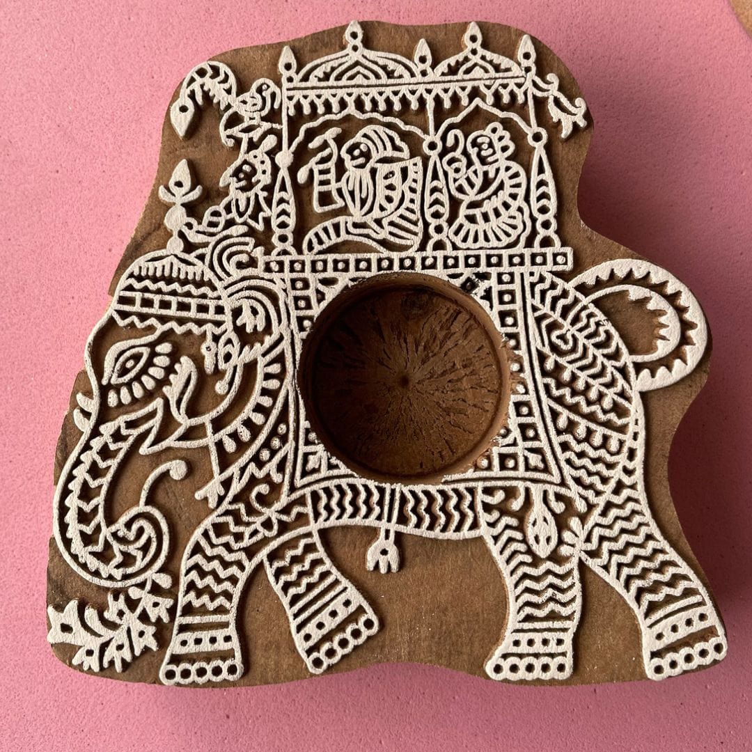 Tea Light Candle Holder Elephant shape