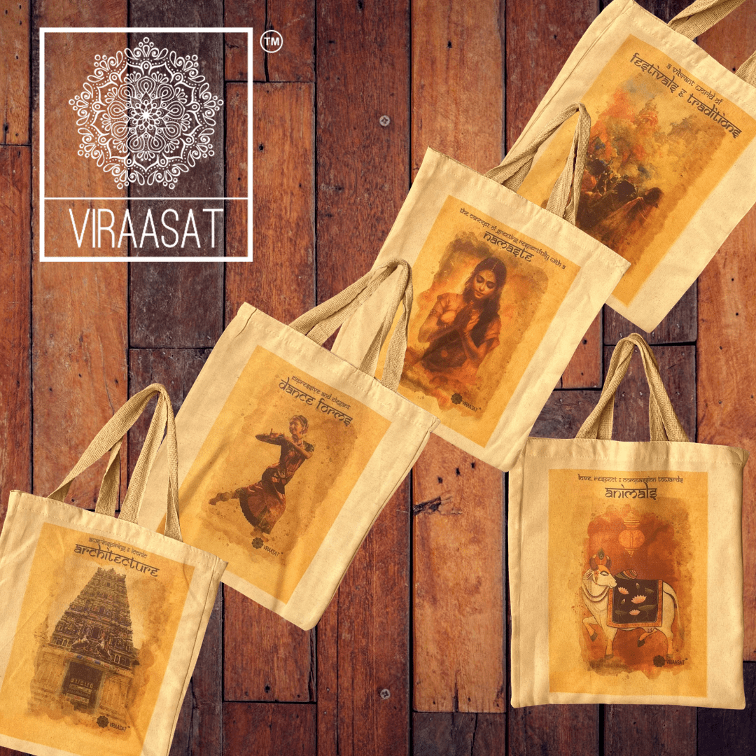 VIRAASAT’S ARCHITECTURE TOTE BAG (set of 5)