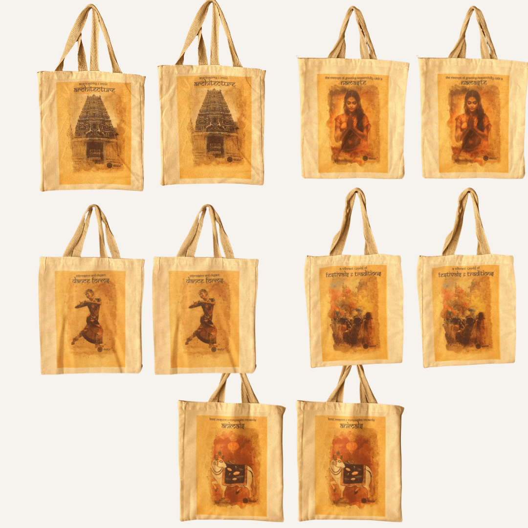 Namaste Tote Bag - Viraasat The Legacy (set of 5)