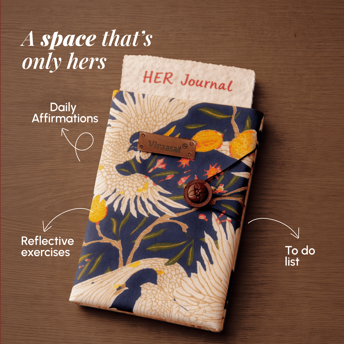Assorted Handmade Diaries with wooden button closure