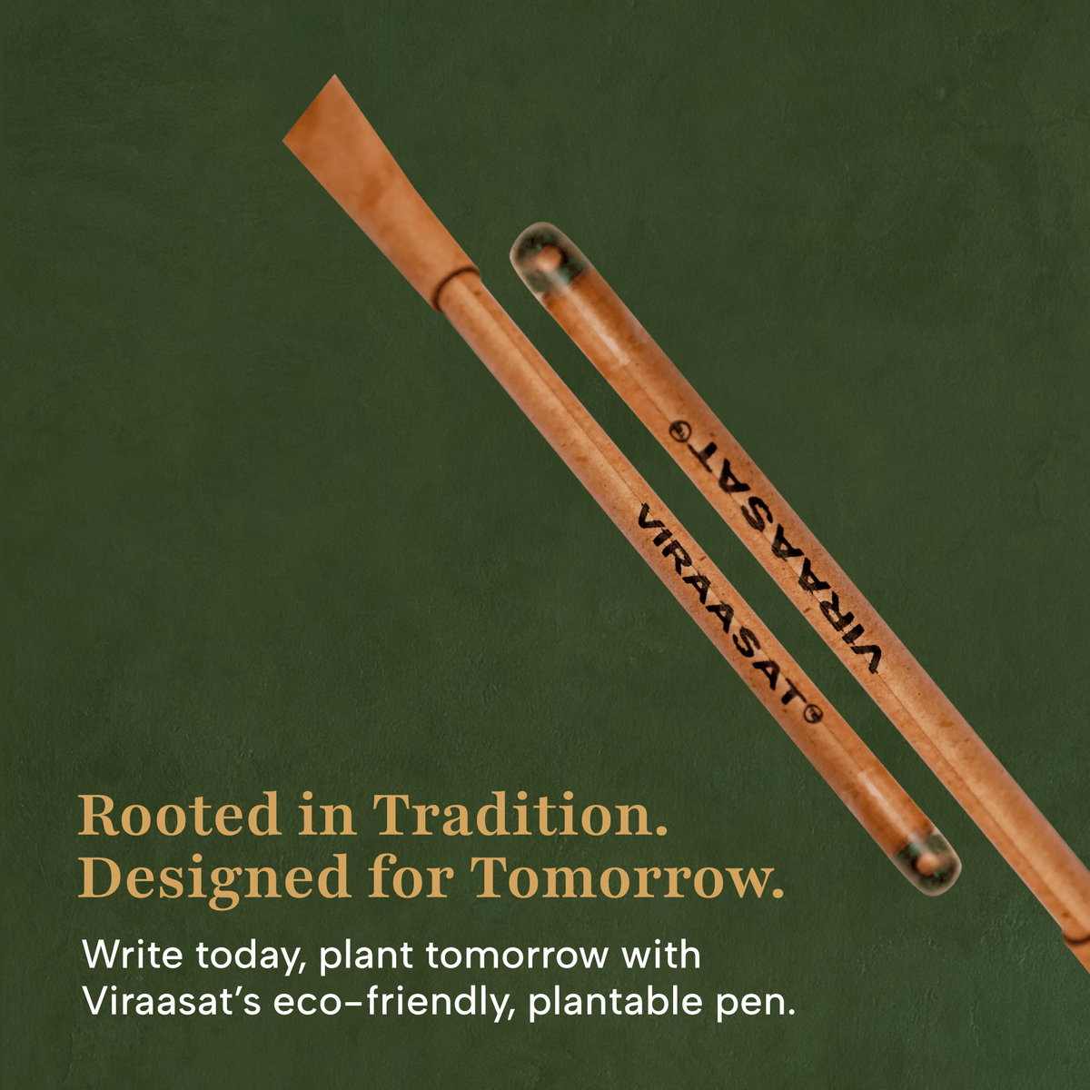Eco-Friendly Plantable Seed Pens - Write, Plant, and Grow - Biodegradable & Sustainable Writing Solution (Pack of 20)