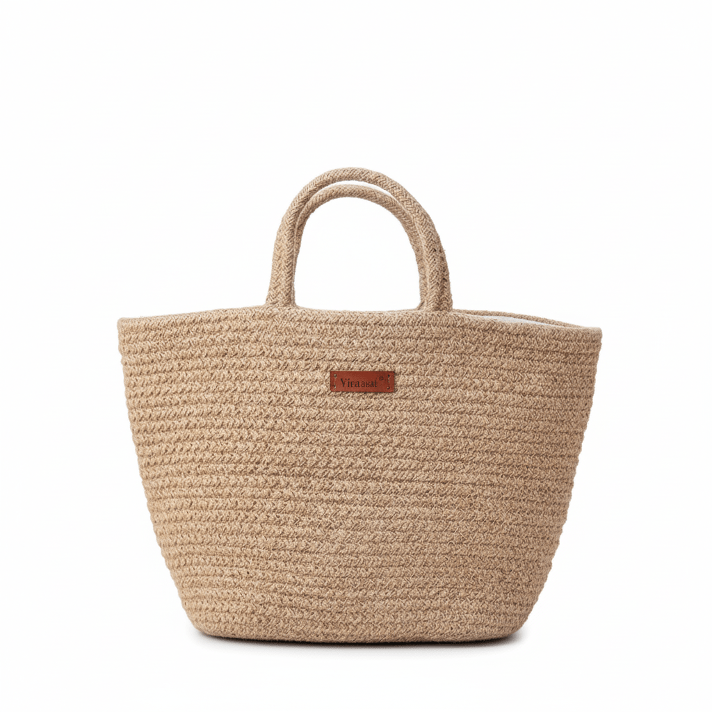 Handmade Jute Bag – Crafted with Purpose, Carried with Pride | Beige