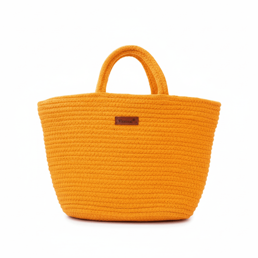 Handmade Jute Bag – Crafted with Purpose, Carried with Pride | Mustard