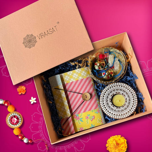 Viraasat's button closure diary Hamper: A cherished gift