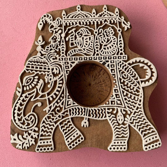 Tea Light Candle Holder Elephant shape