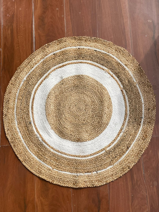 Elevate Your Space with Viraasat The Legacy Hand Woven Braided Jute Rugs - Stylish and Versatile Carpets for Every Room
